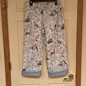 Anthropologie Lilka Woodland Creatures pajama Pants